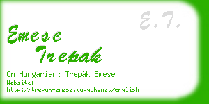 emese trepak business card